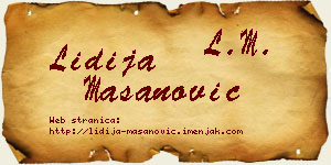 Lidija Mašanović vizit kartica